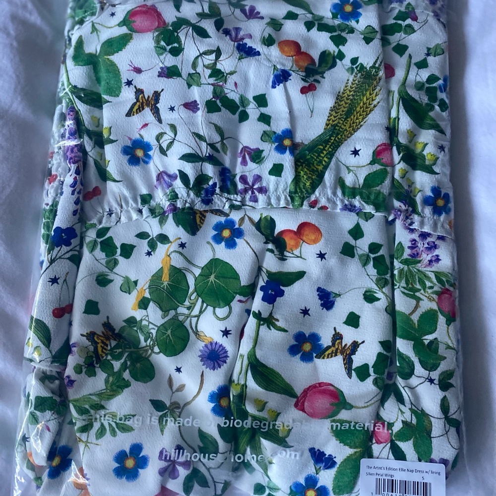 Hill House White Floral Ruffled Smocked Midi Dress - Picture 5 of 5